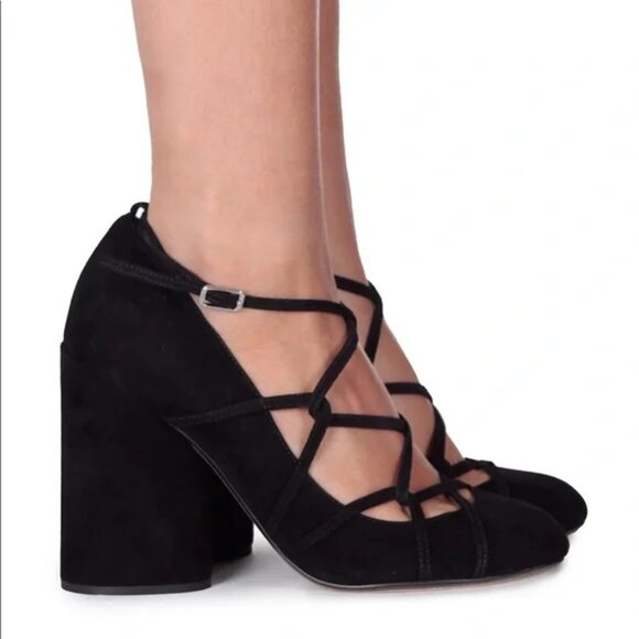 Carrie Ghillie pumps in black suede - Picture 3 of 4